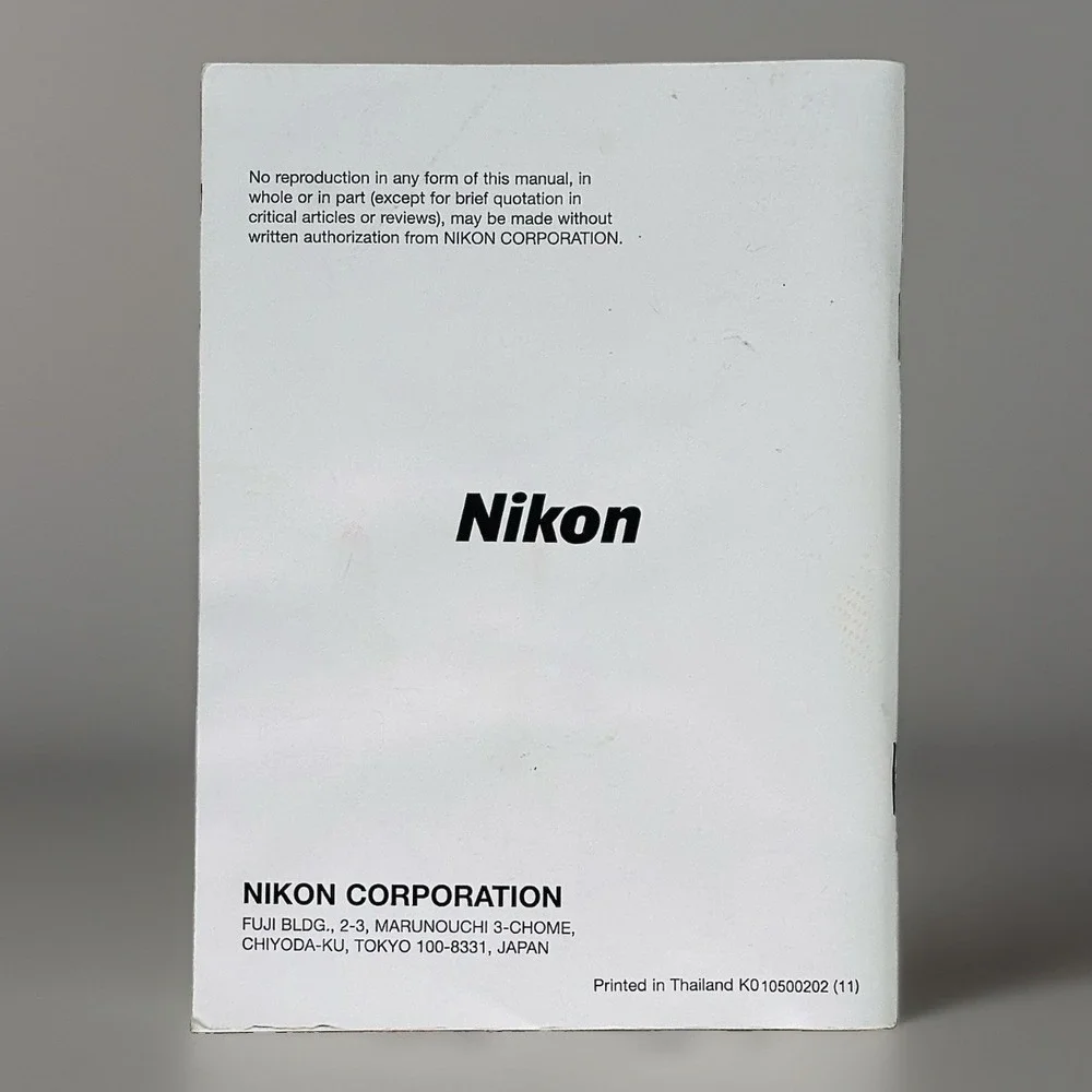 Nikon N80 F-80 QD 35mm FILM SLR Camera instruction owner's manual guide ORIGINAL